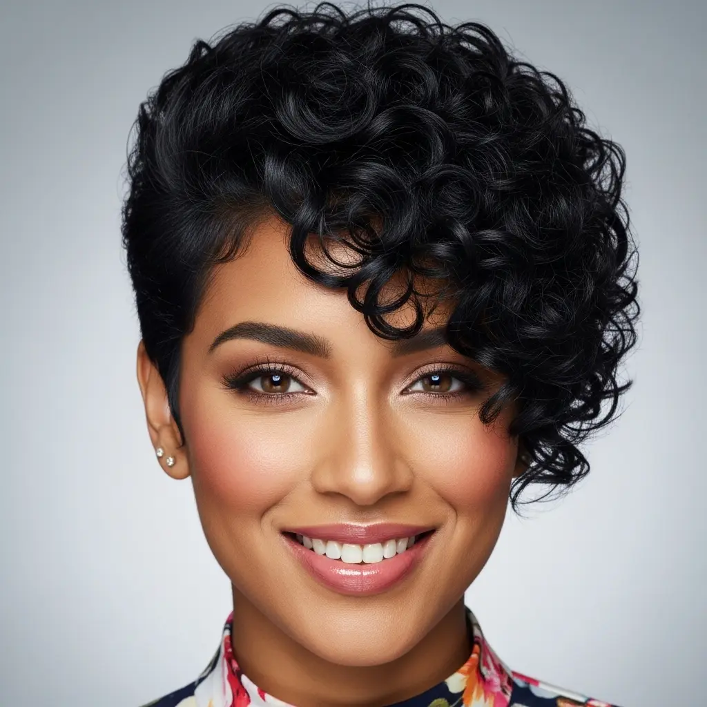 #12 Short Hair in the Back with Long Side Bangs