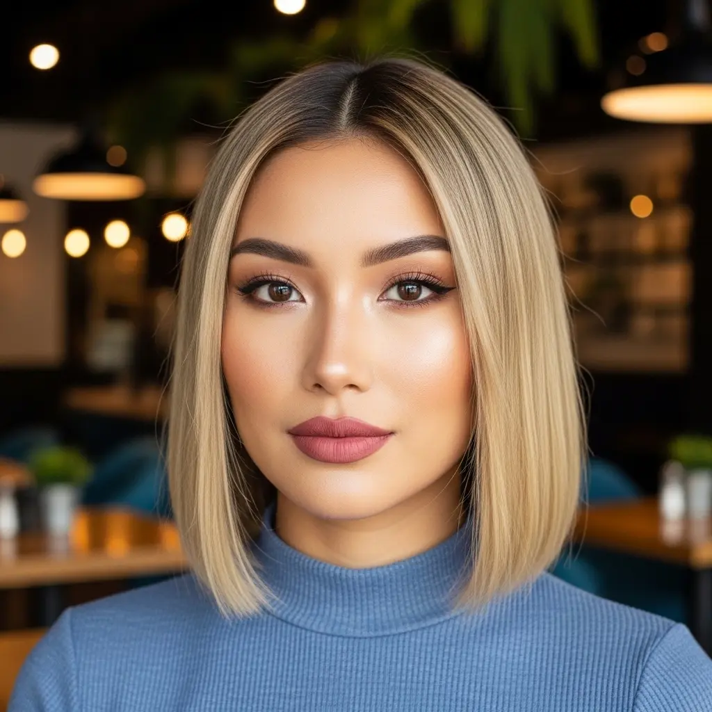 #11 90s Layered Bob Without Bangs