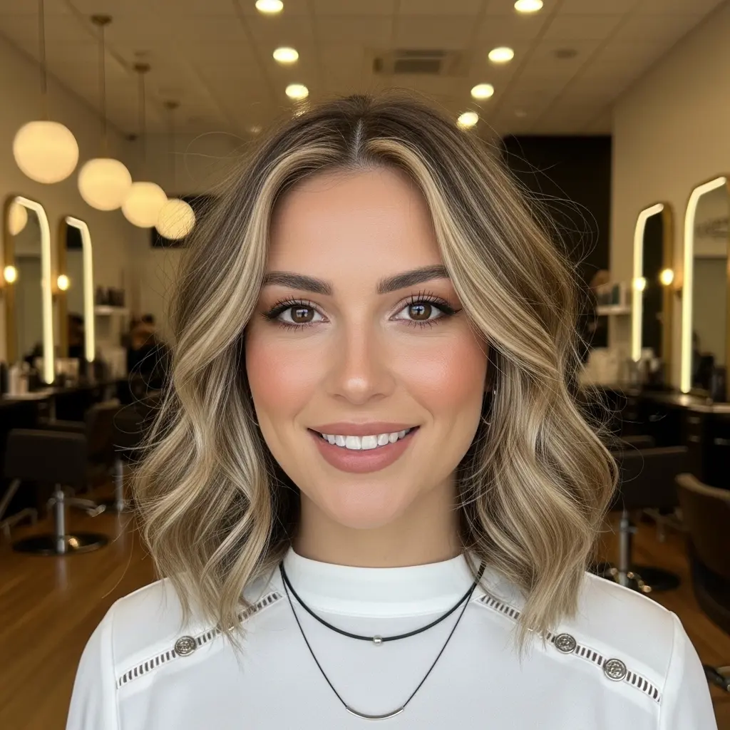 #12 Shaggy Medium Bob for Long Face Shapes