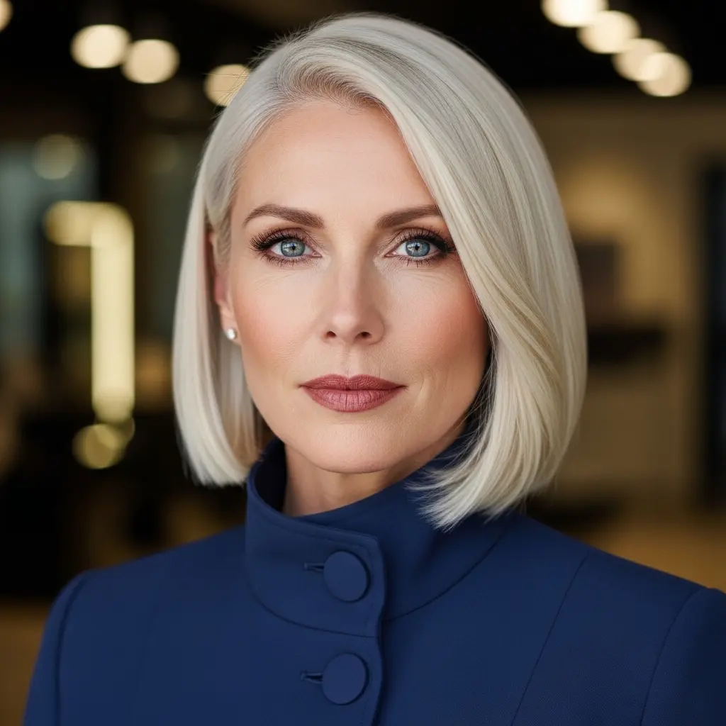 #12 Piecey Platinum Contour Bob