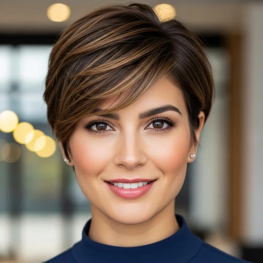 #12 Side Bangs on a Cute Short Bob Cut