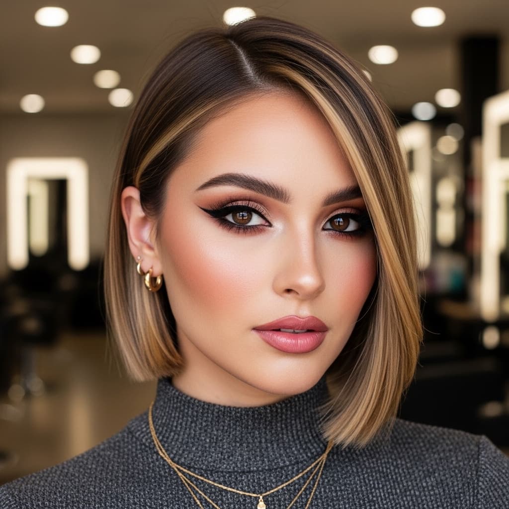 #12 Sleek Bob for Thin Hair