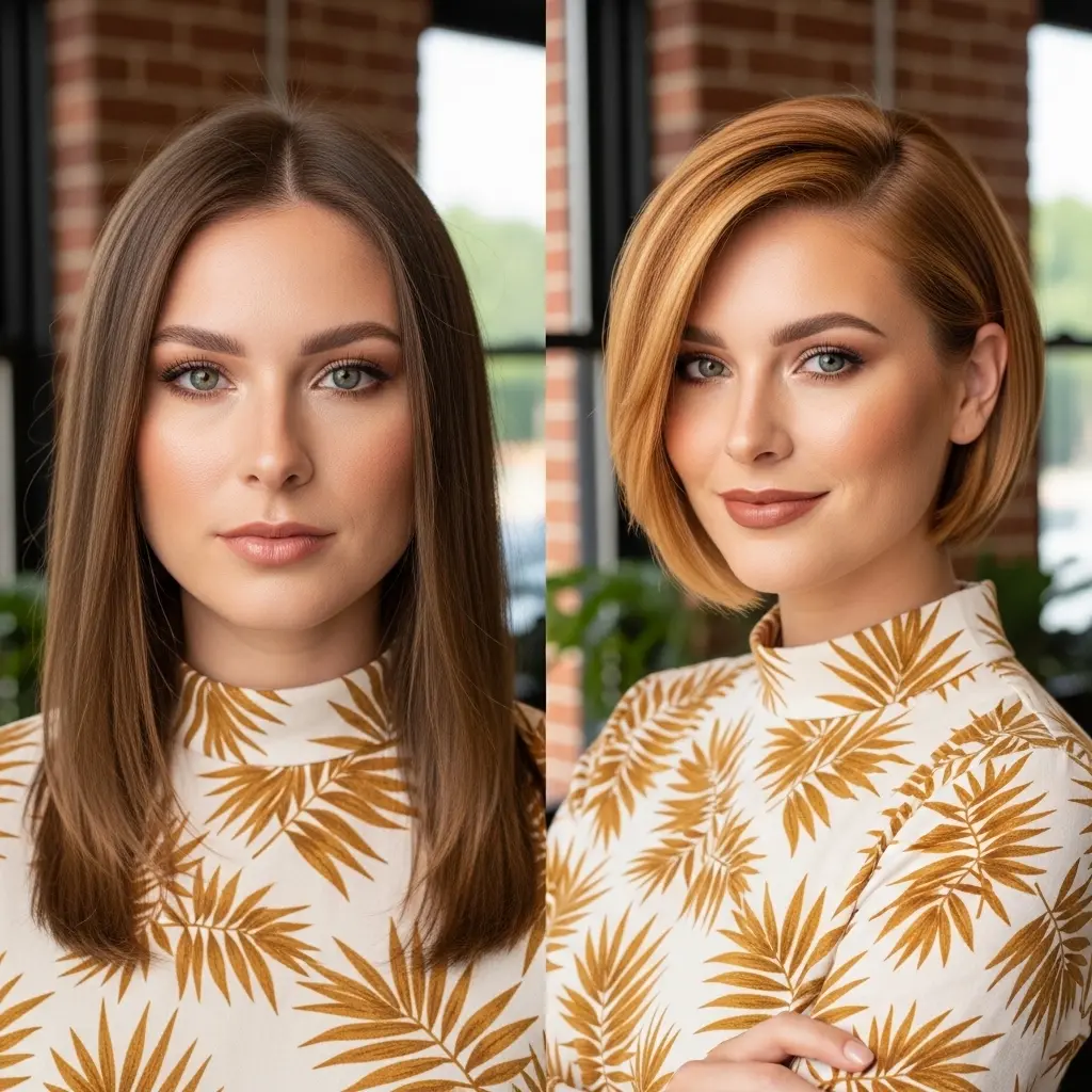 #13 Lots of Volume on Straight Choppy Bob