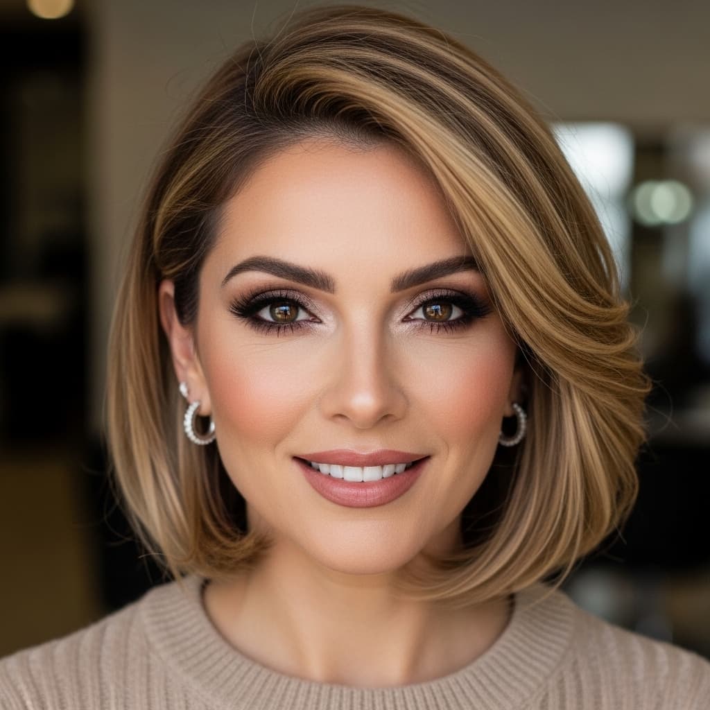 #14 Celine Dion-Inspired Voluminous Bob