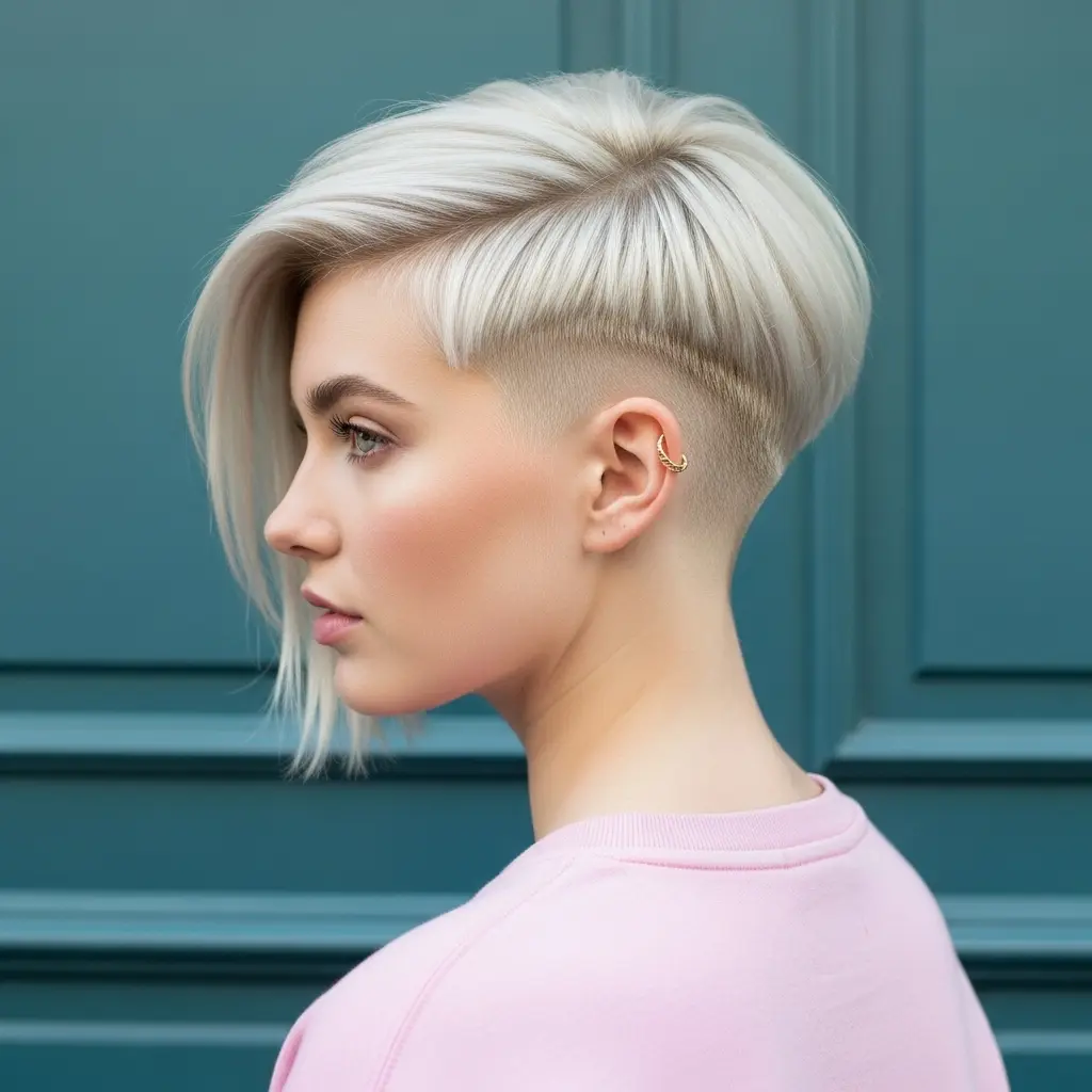 #15 Edgy Pixie Bob with Shaved Undercut