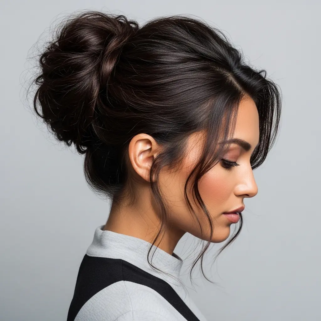 #16 Short Spiky Hair with Long Fringes for Over 60