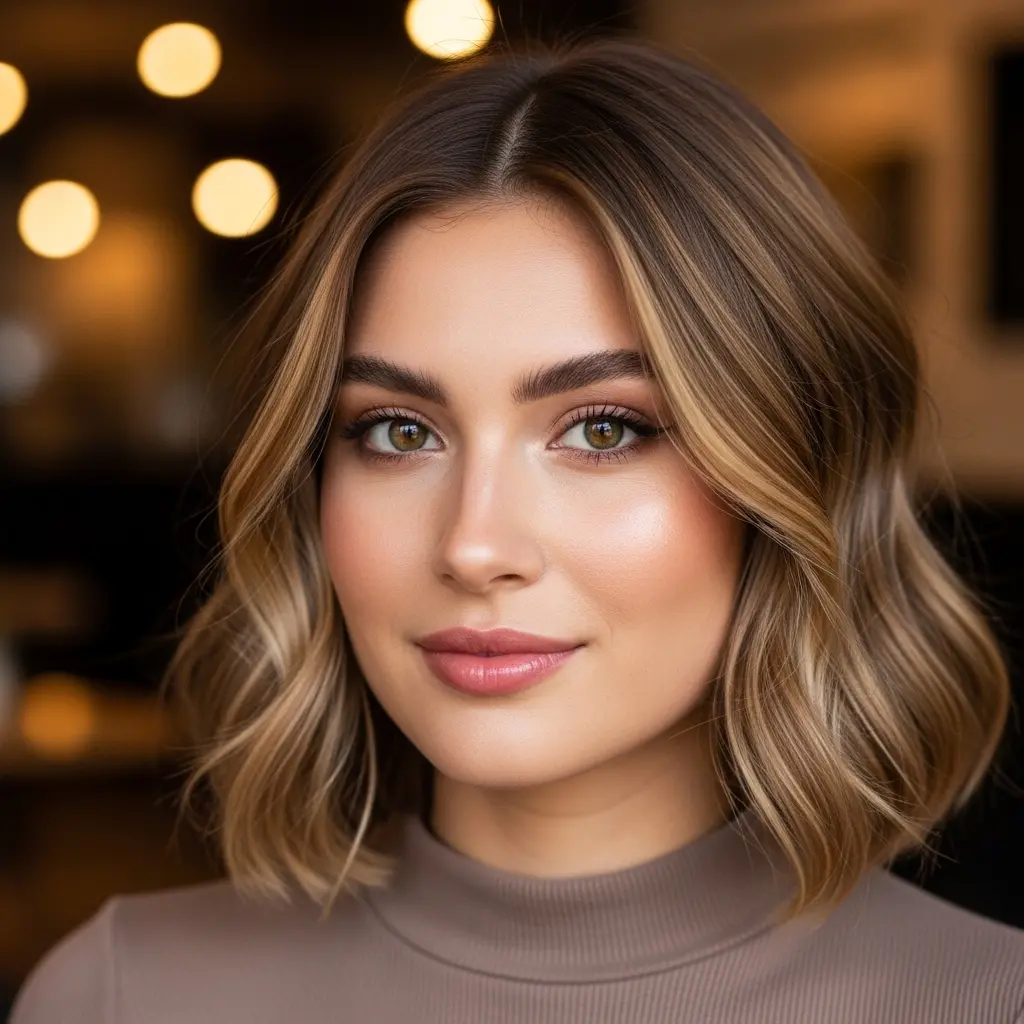 #16 Wavy Shaggy Bob with Layered Ends