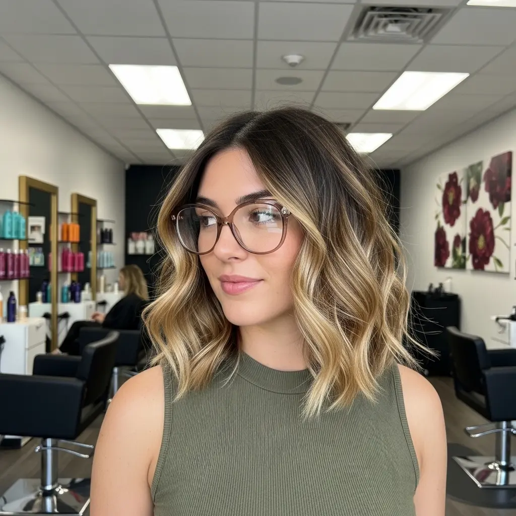 #16 Balayage Concave Bob with Waves