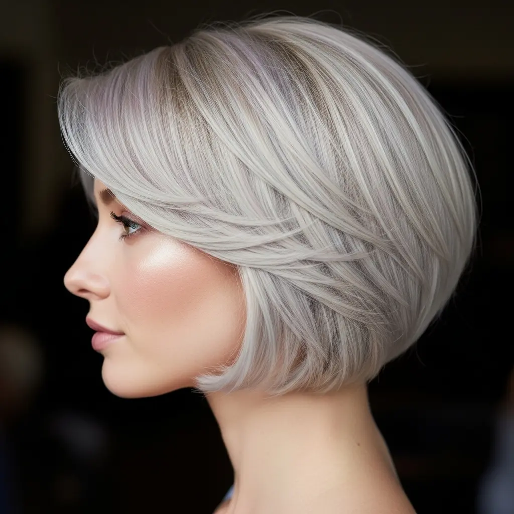 #16 Jaw-Length Bixie Cut with Layers