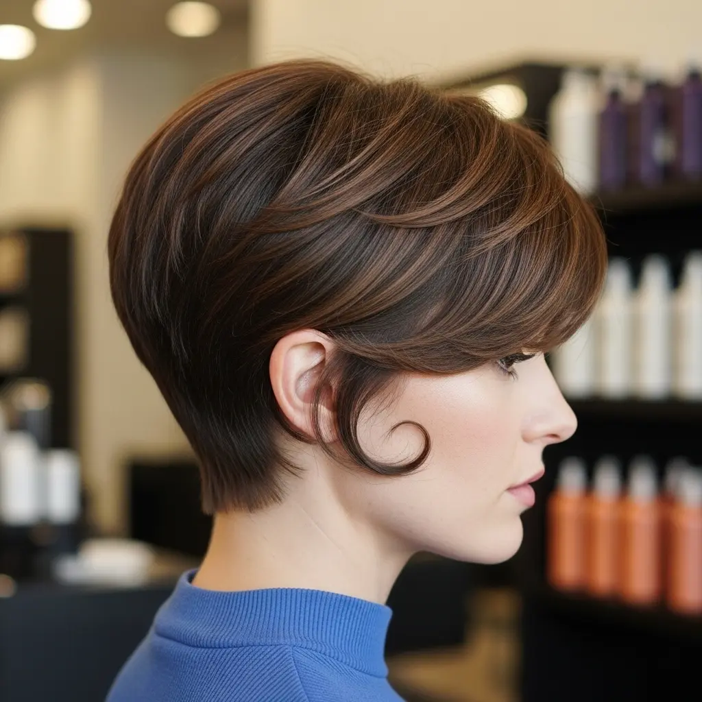 #16 Wedge Bixie Cut with Fringe