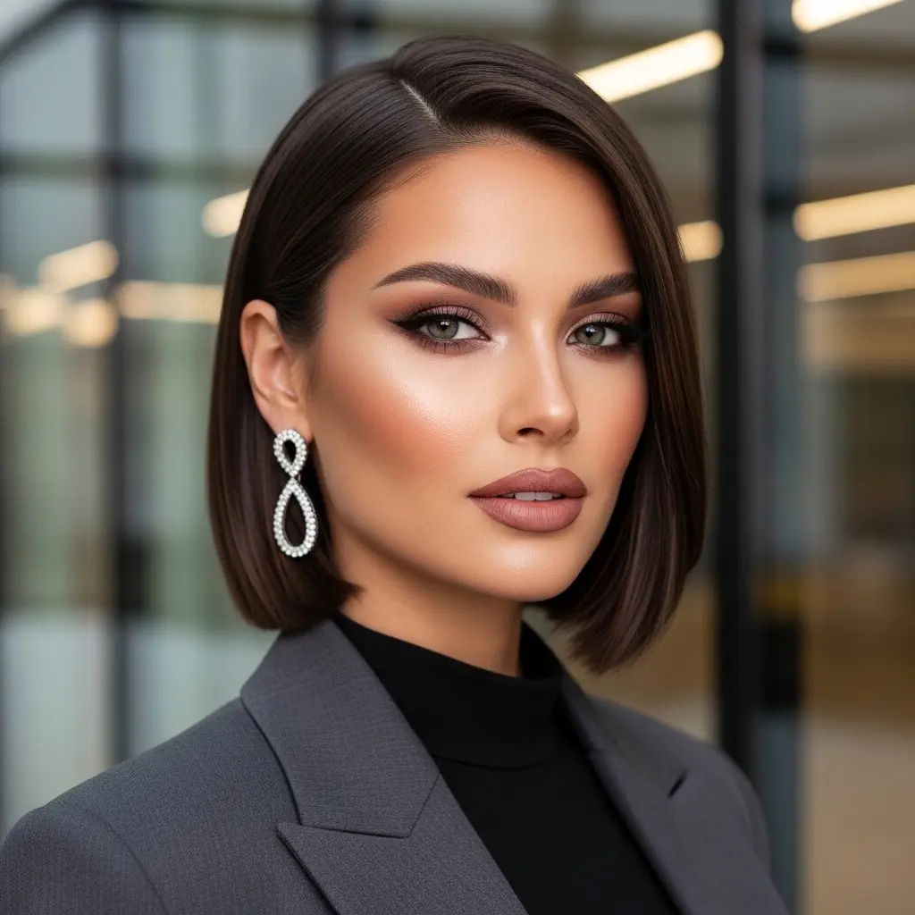 #16 Short 90s Layered Bob