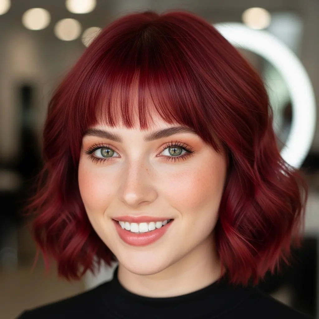 #17 Ginger Bob with Side Fringe