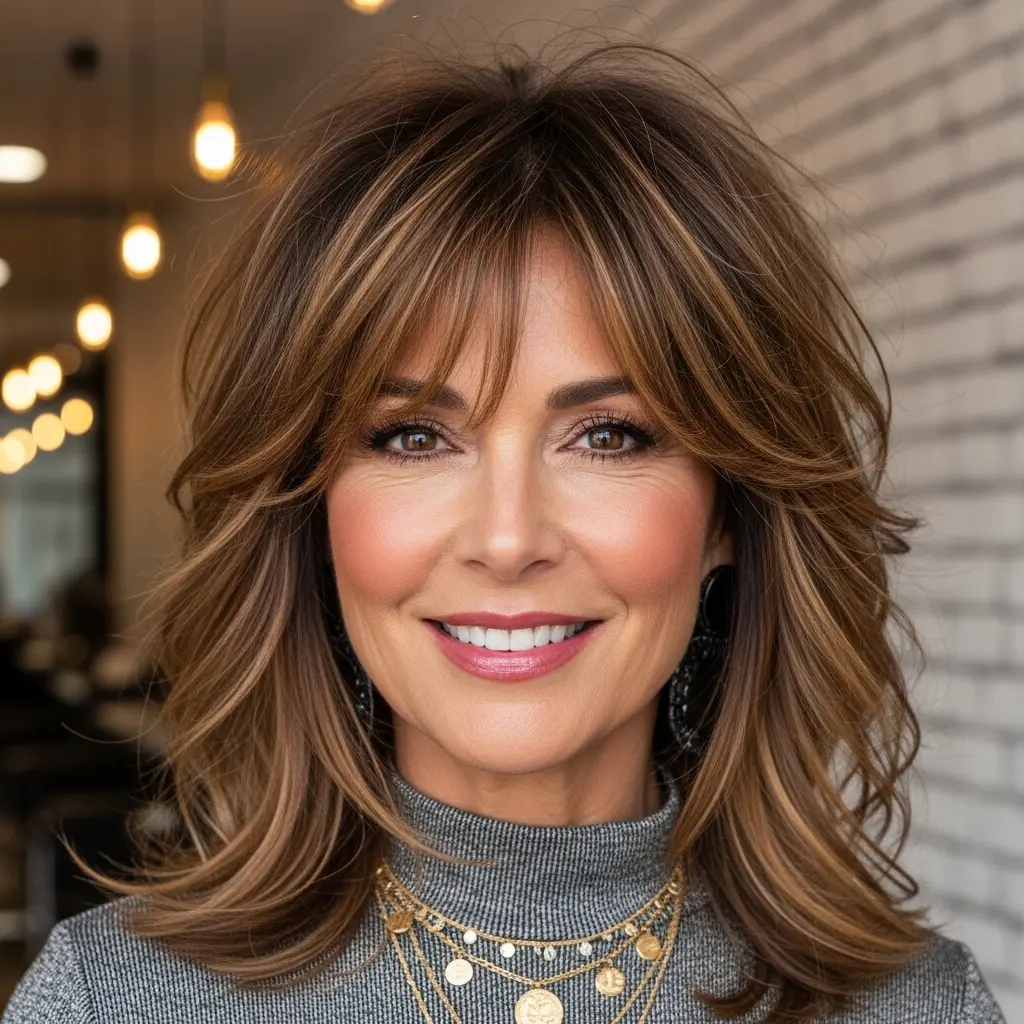 #17 Wispy Short Bob with Bangs and Layers