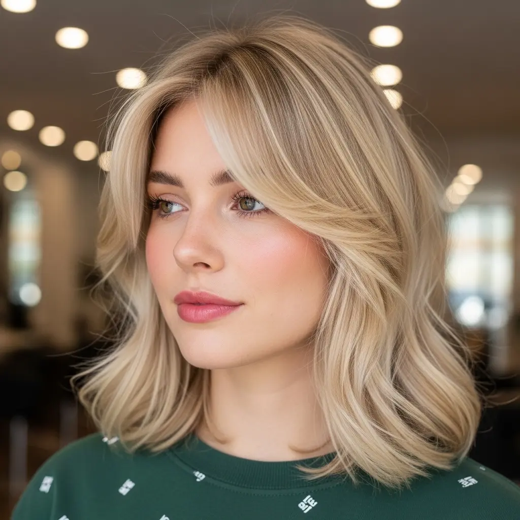 #17 Soft Shaggy Bob with Face-Framing Layers