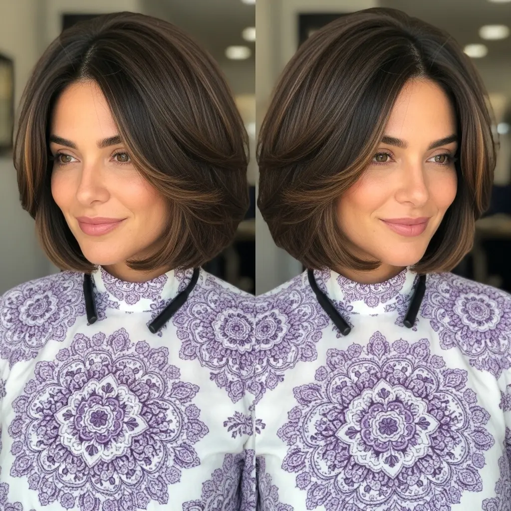 #19 Chin-Length Layered Bob