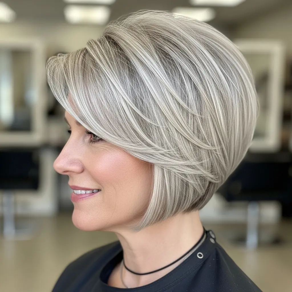 #2 Stacked Inverted Bob That's Shaved Underneath