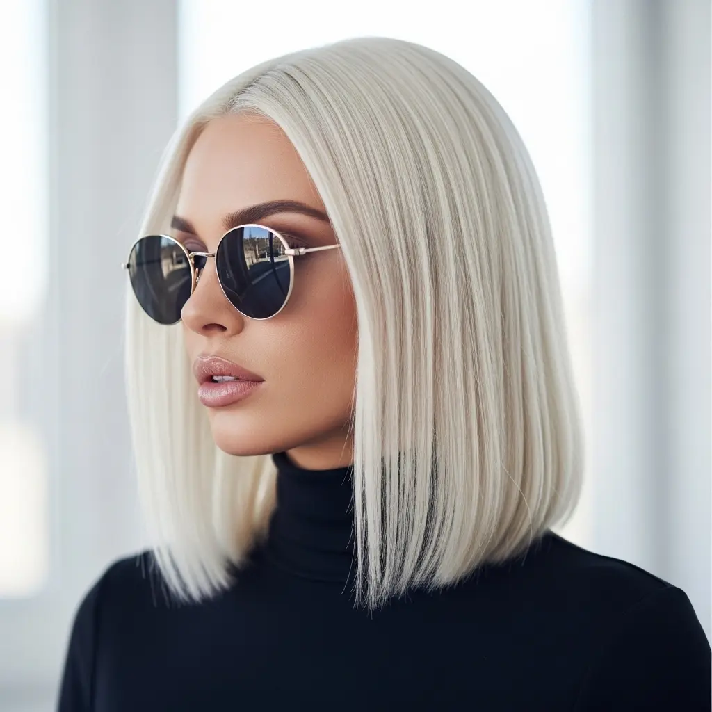 #2 Modern Bob with Side-Swept Bangs