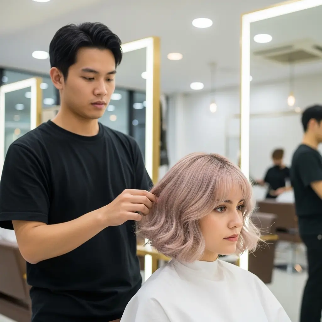 #2 Sleek Straight Bob with Side Bangs