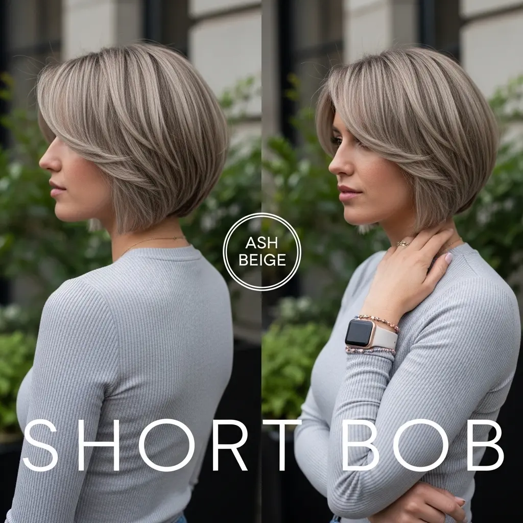 #20 Stacked Short Bob with Soft Layers