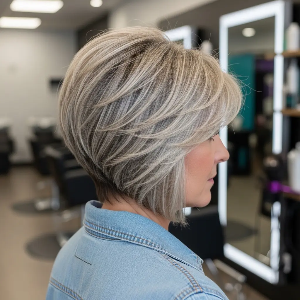 #21 Messy A-Line Bob Haircut