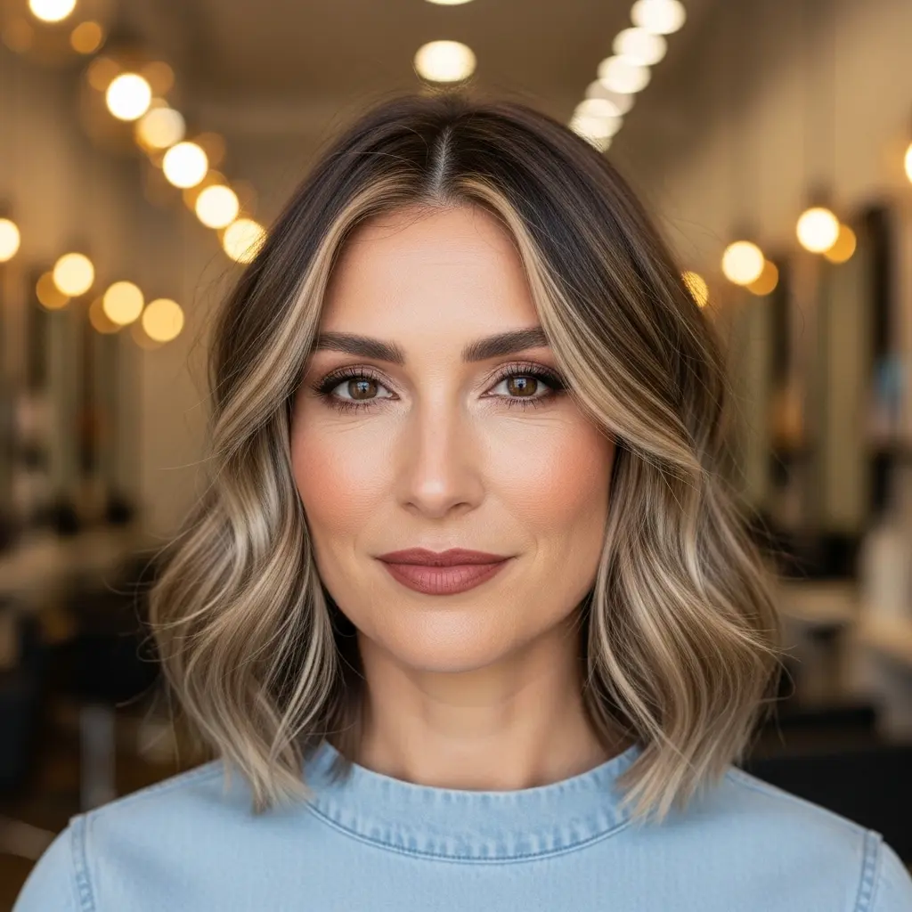 #21 Shaggy Bob with Middle Part