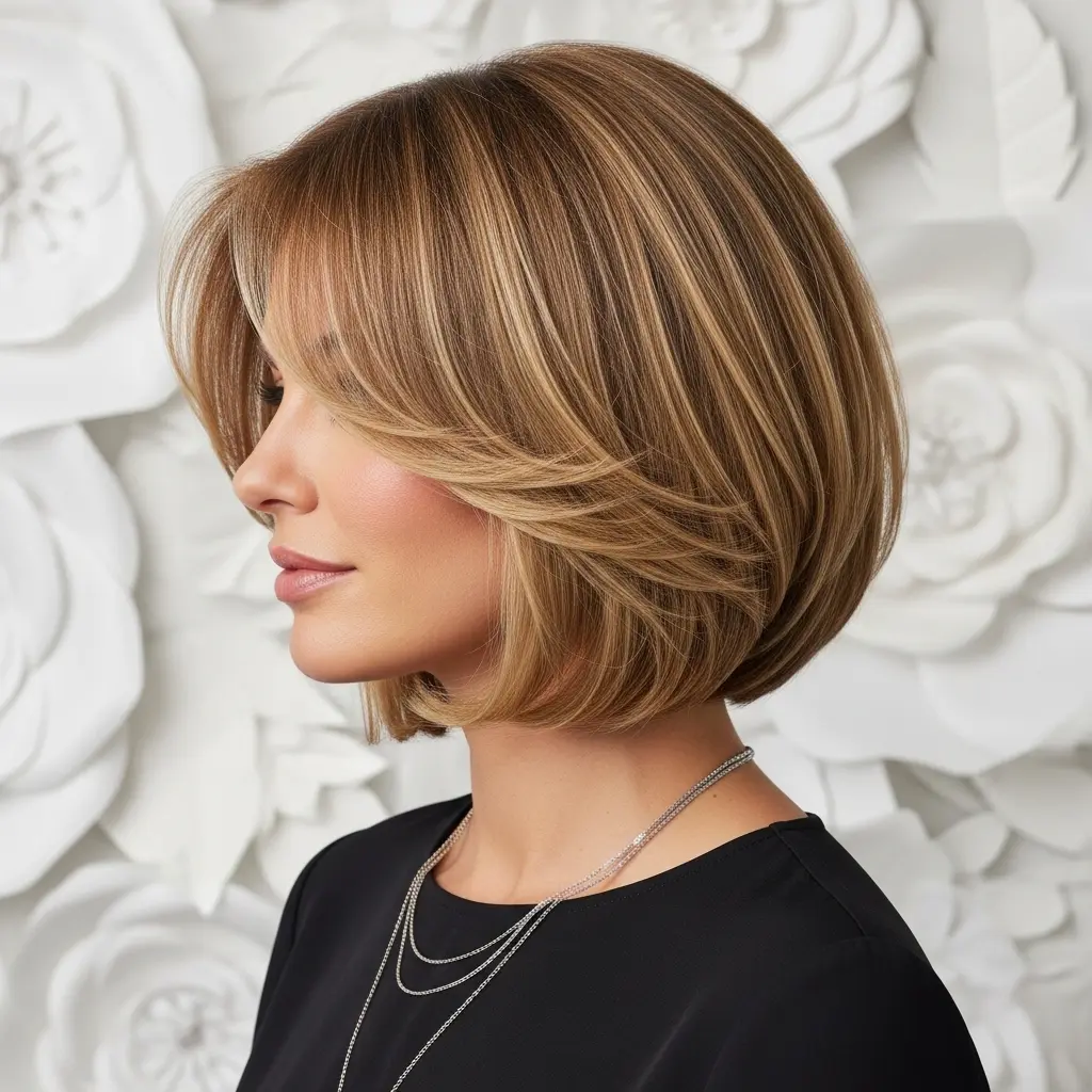 #21 Chin-Length Bob with Layers