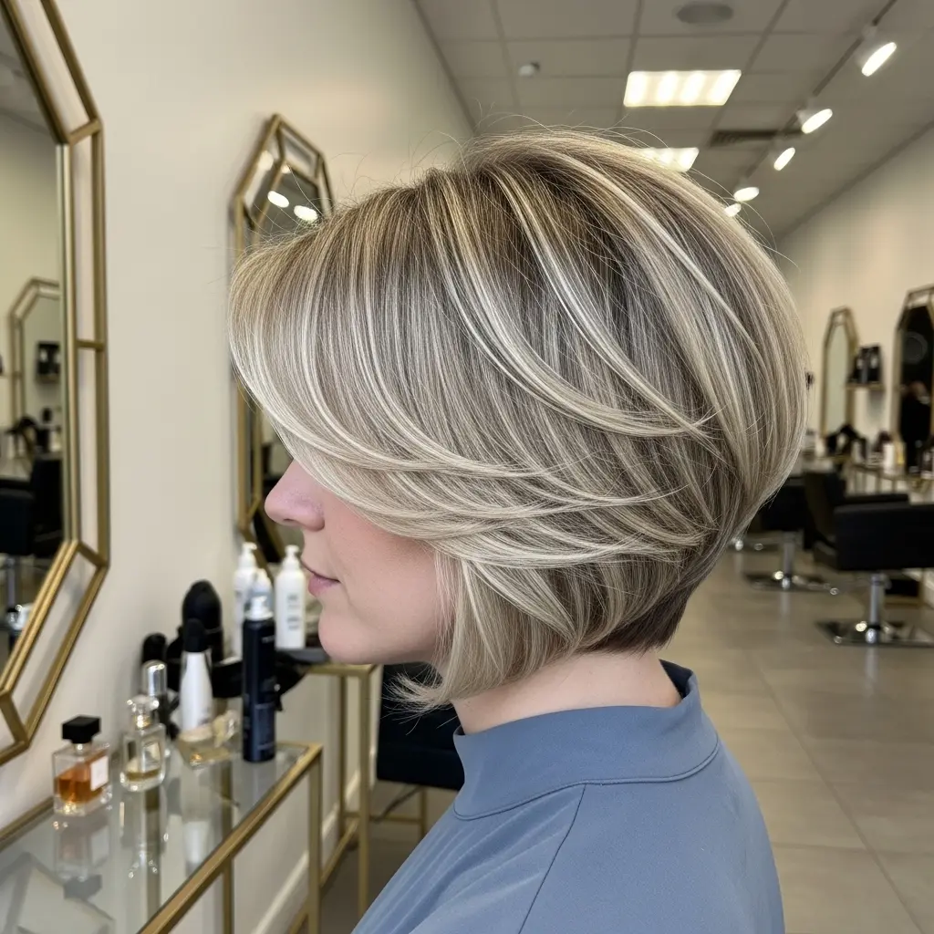 #22 Layered Stacked Pixie Bob