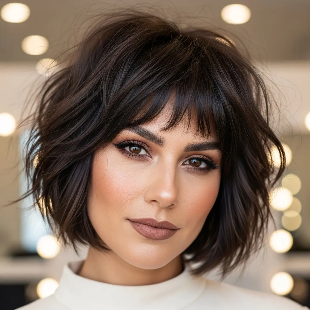 #23 Face-Framing Wispy Bob for Fine Hair