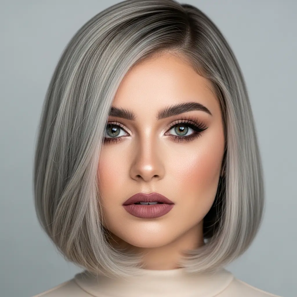 #23 Low-Maintenance Round Bob Cut