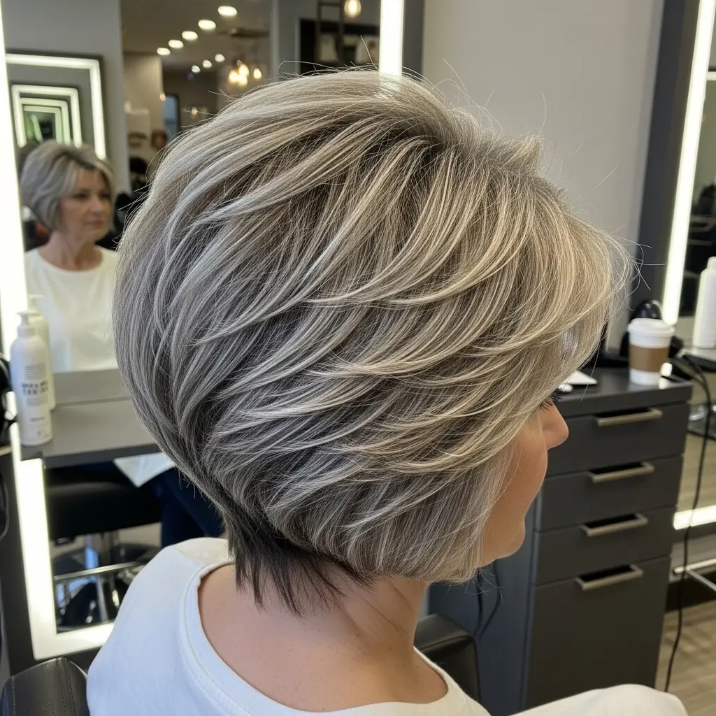 #24 Short Stacked Layers with Highlights