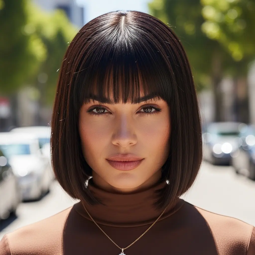 #4 Sliced with Waterfall Bangs