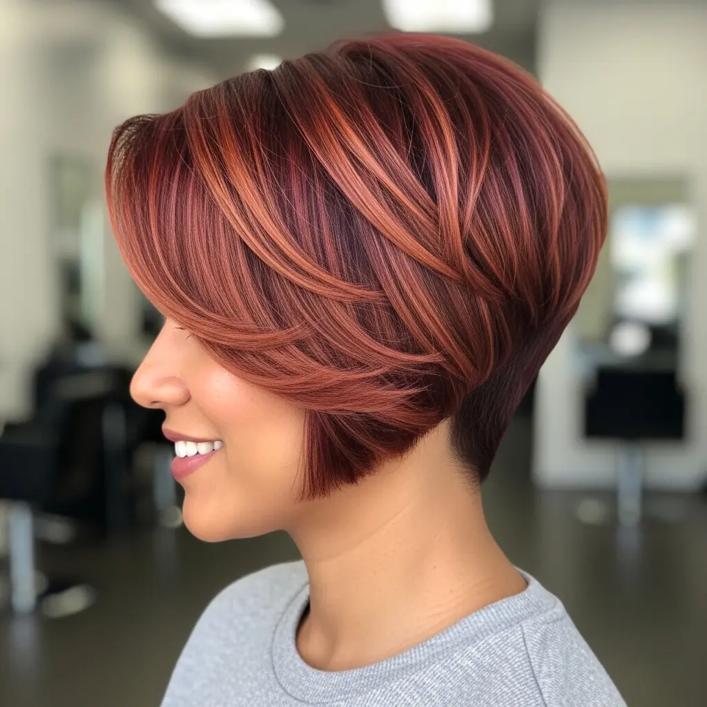 #4 Short Stacked Bob with an Undercut