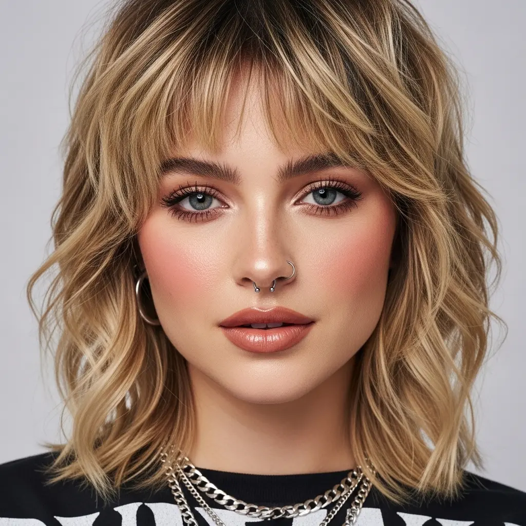 #4 70s Shag Haircut for Short Wavy Hair