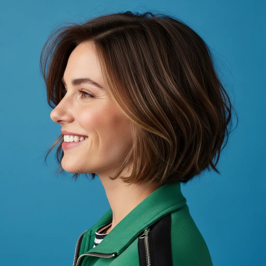 #4 Very Short Round Bob with Fringe