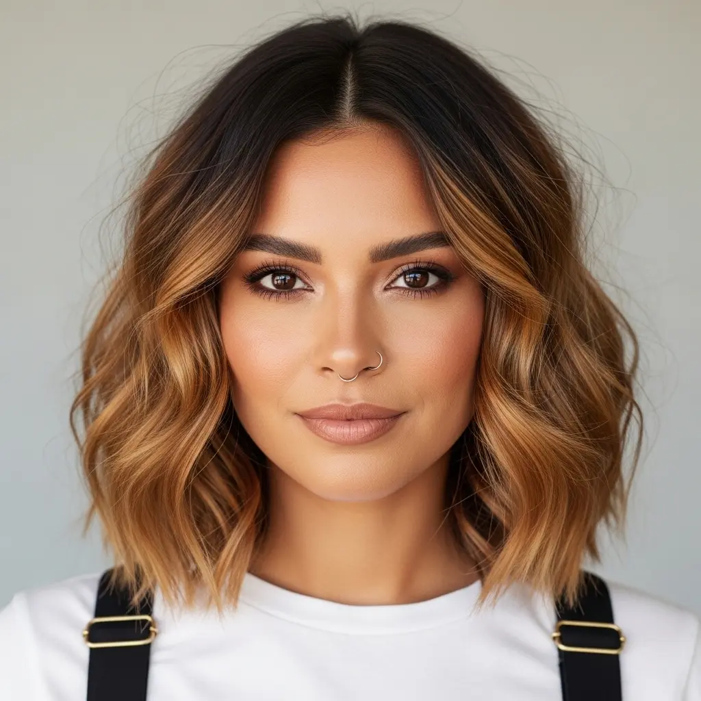 #4 Textured With Light Brown Ombre