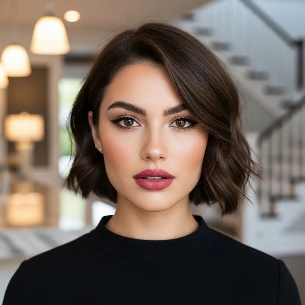 #5 French Bob with Curtain Bangs