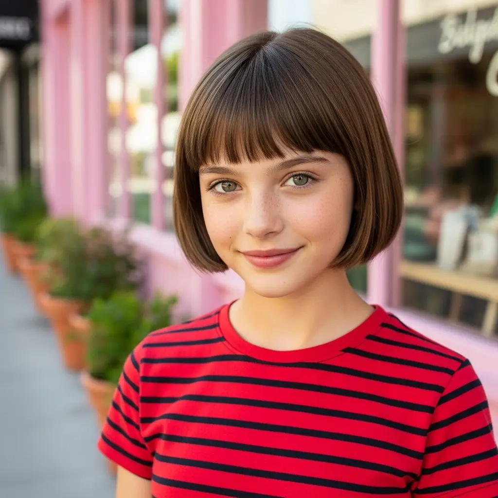 #6 Classic Rounded Bob with Natural Shine
