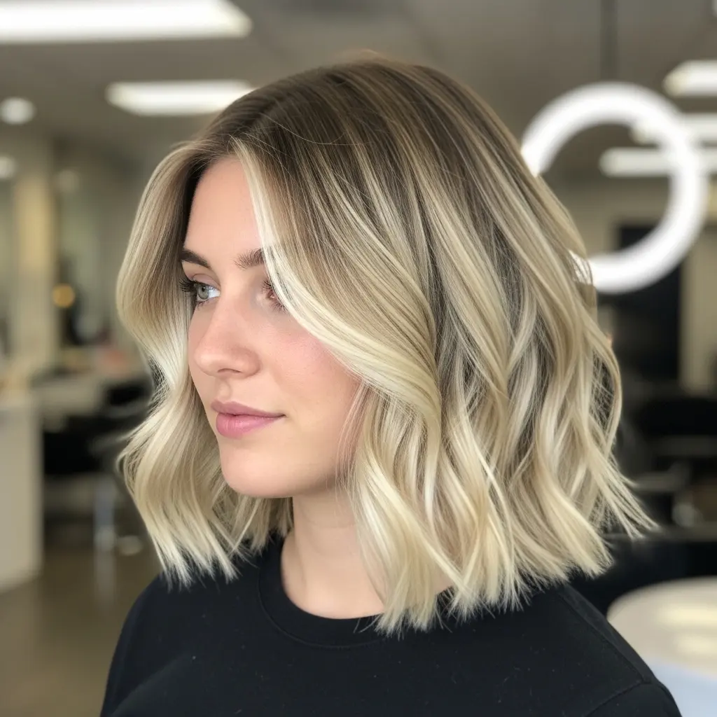 #6 Tousled Long Blunt Bob