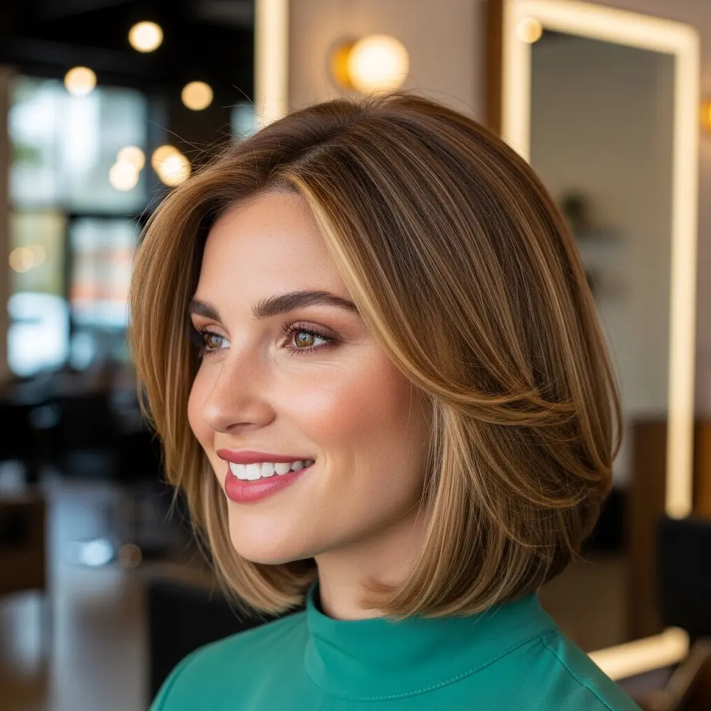 #7 Soft A-Line Layered Bob