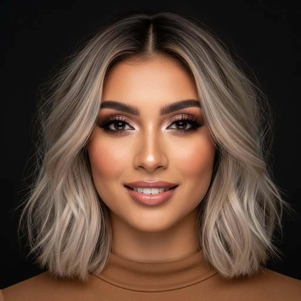 #7 Center-Parted Razor Cut Bob