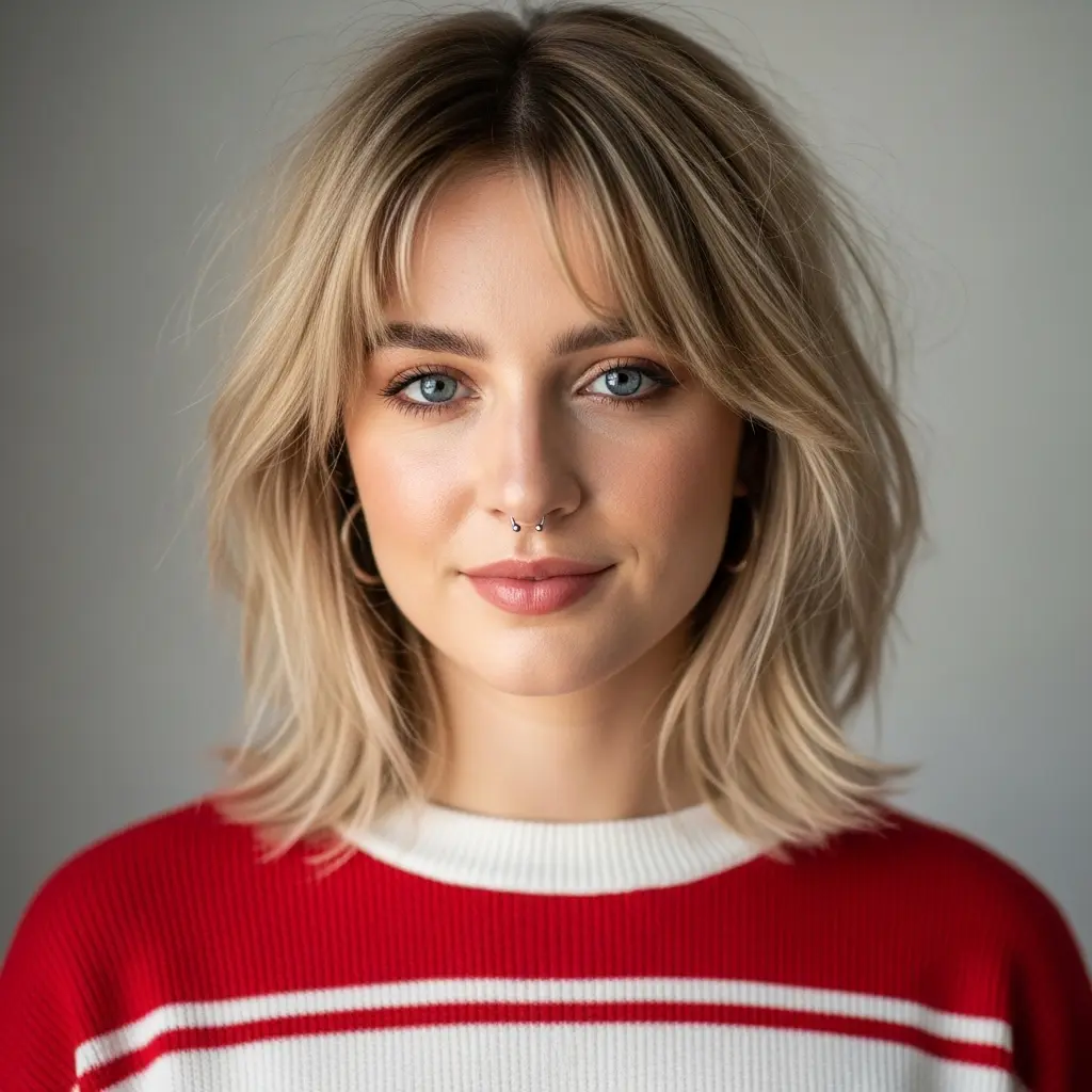 #7 70s Shag for Short Blonde Hair