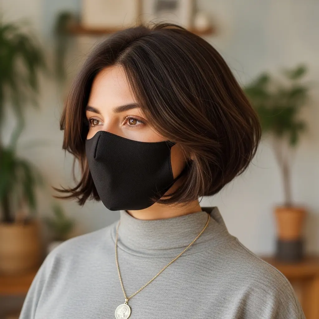 #8 Jaw-Length French Bob with a Curtain Fringe