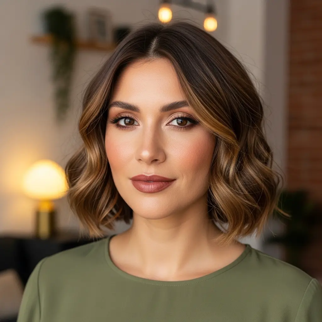 #8 Cute Side-Parted Wispy Bob