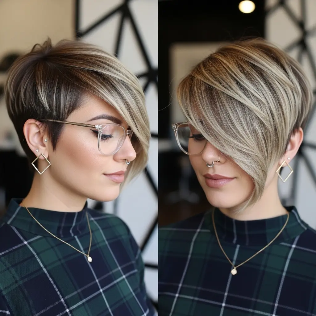 #8 Bob with Stacked Layers and an Undercut