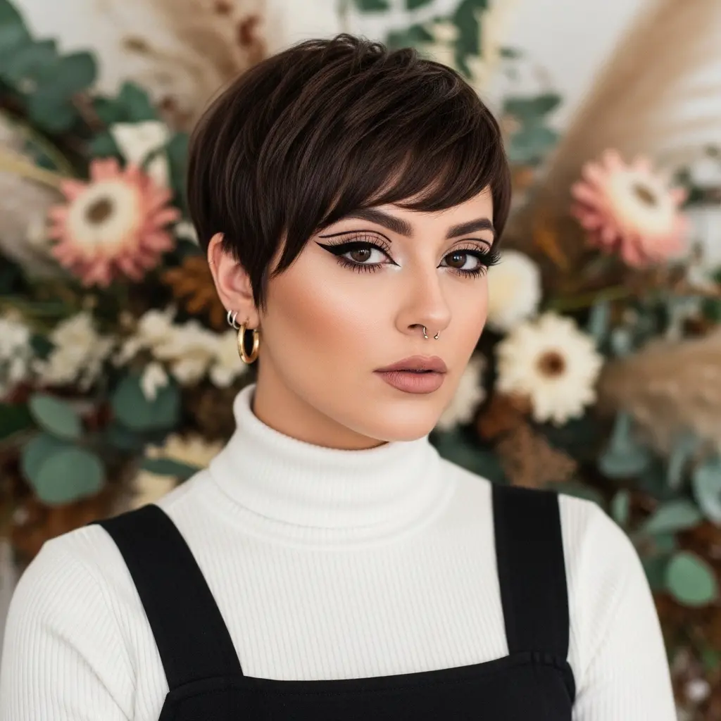 #8 Pixie Bob with Side-Swept Bangs