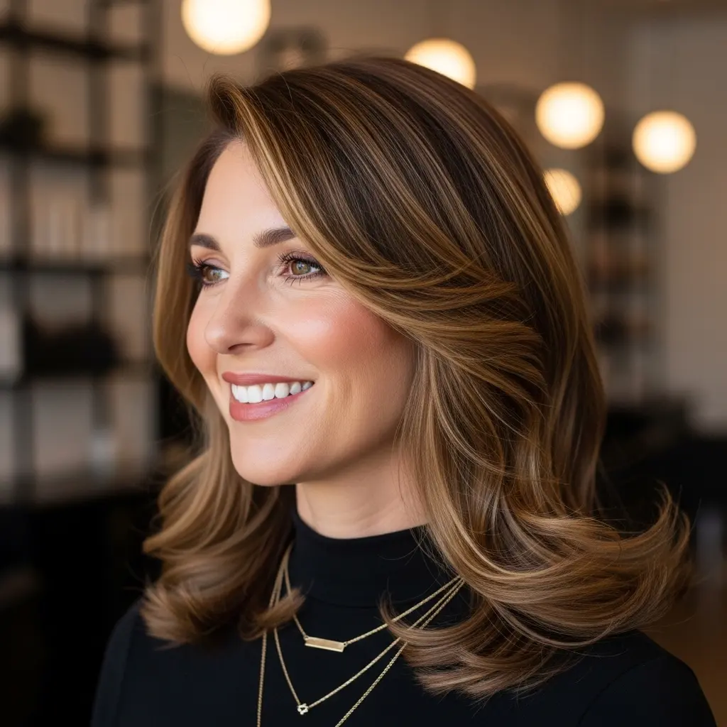 #9 Shaggy Long Bob with Feathered Layers