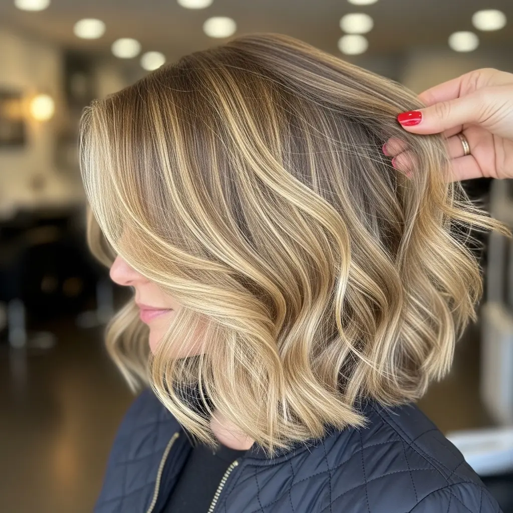 #9 Blunt Bobbed Hair with Messy Waves