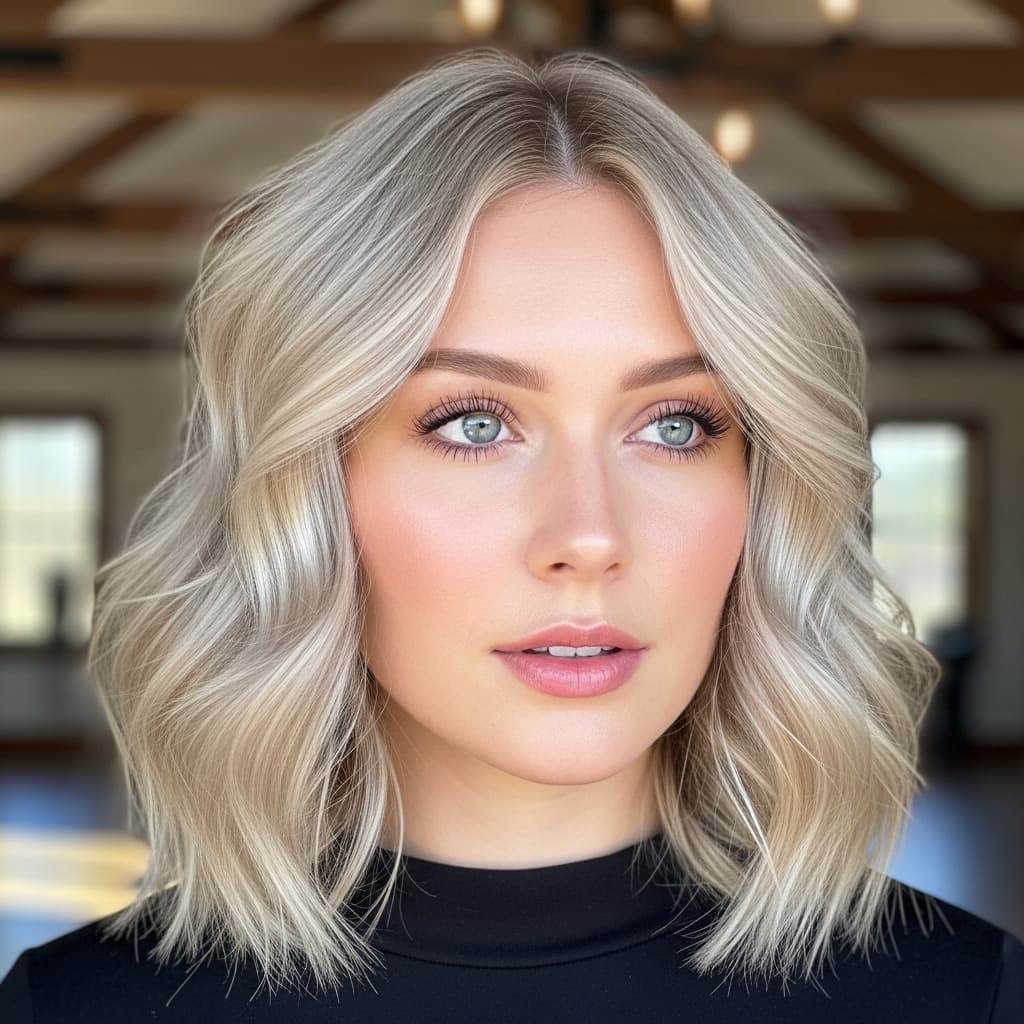 Bright Blonde Choppy Cut