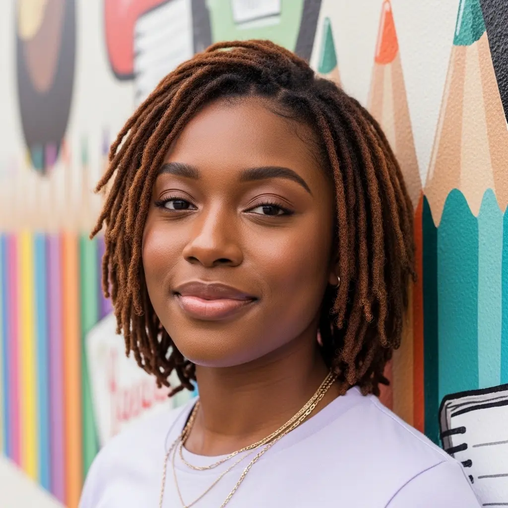 #10 Faux Locs Braided Styles for Teen Girls