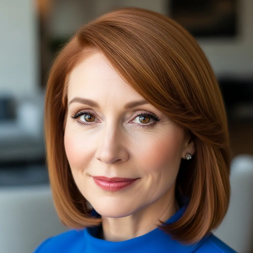 Sophisticated Ginger Copper for Women Over 60